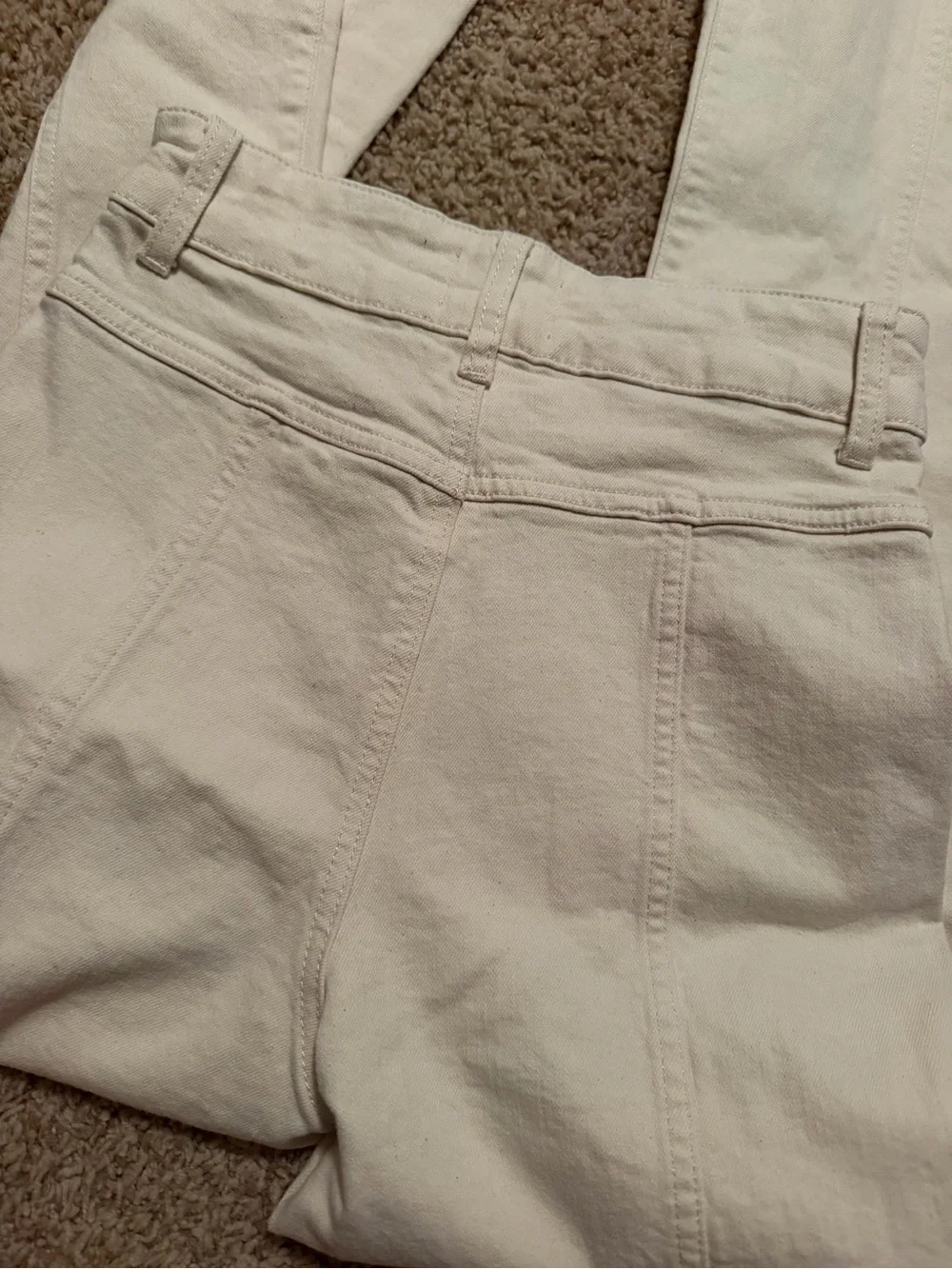 Marine layer Archive Flare Jeans In ecru white Size 2